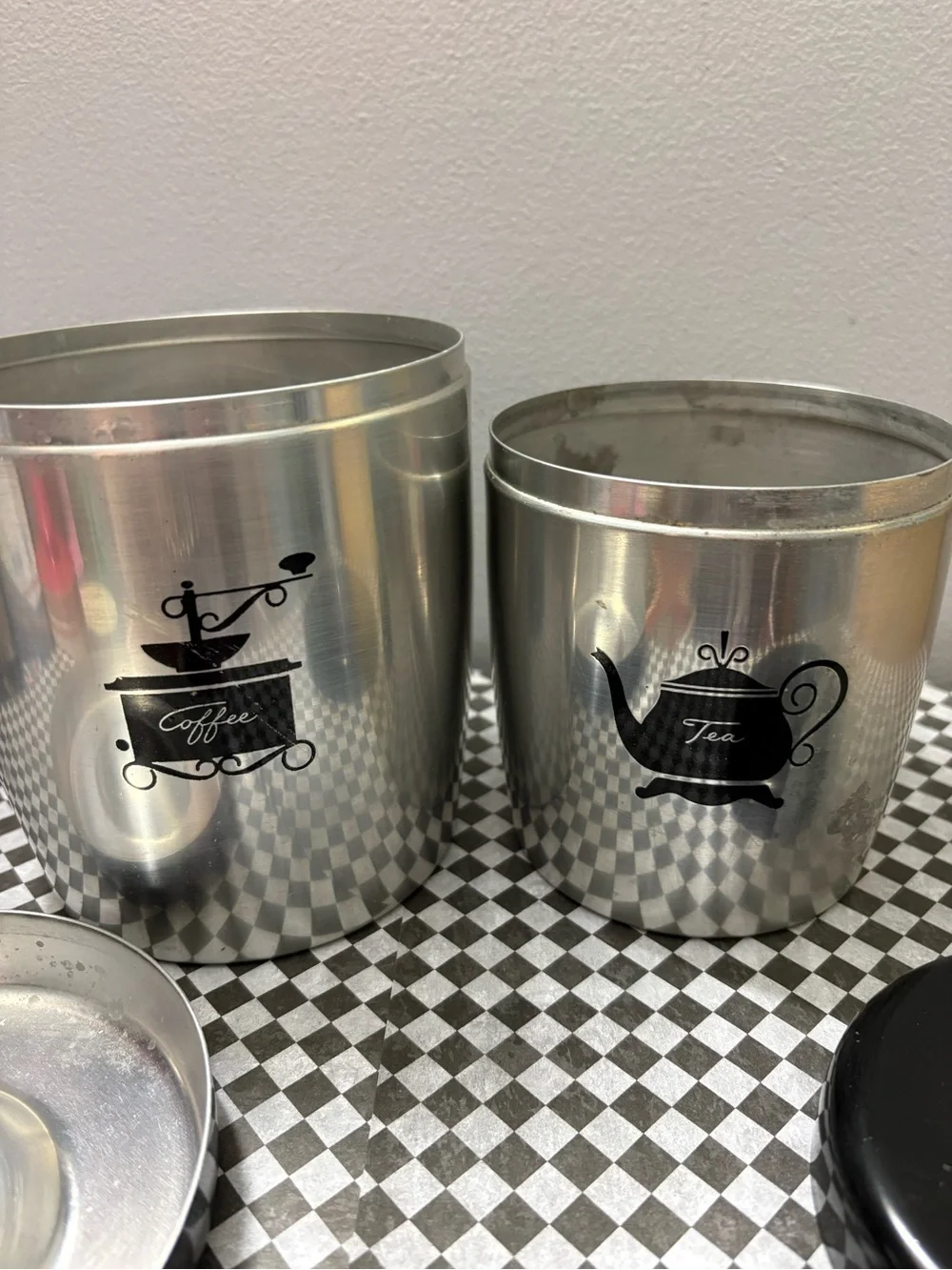 Vintage West Bend Aluminum Retro Nesting Canister Set-4